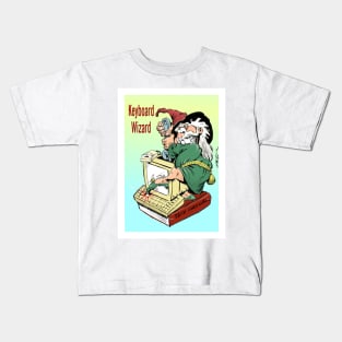 Keyboard wizard. Kids T-Shirt